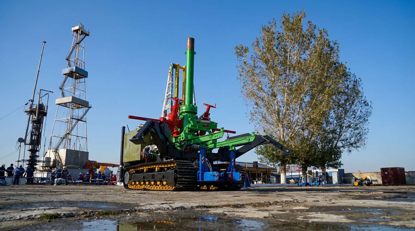 Robotic platform at a test site